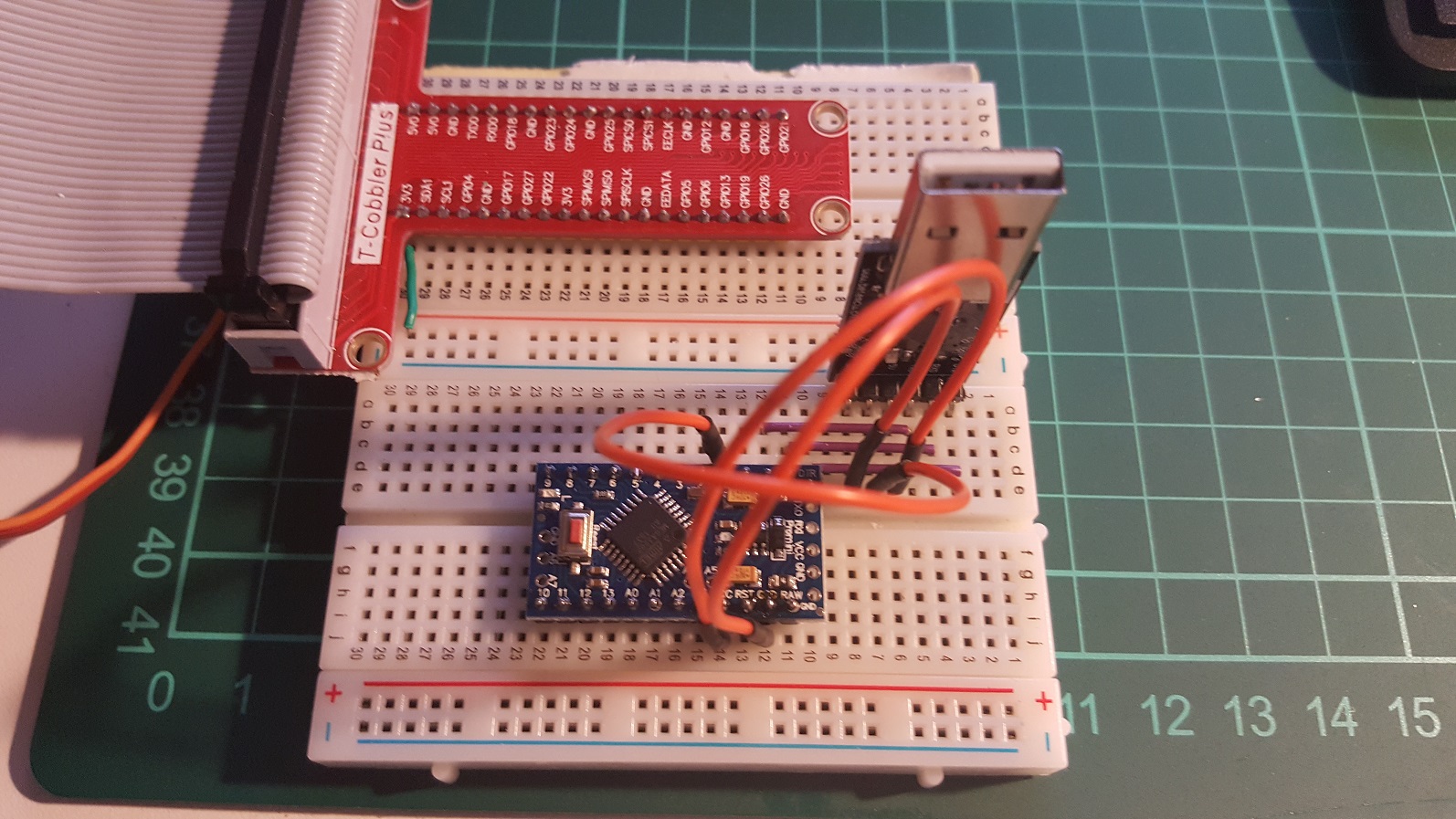 arduino mini pro connected to ftdi 
