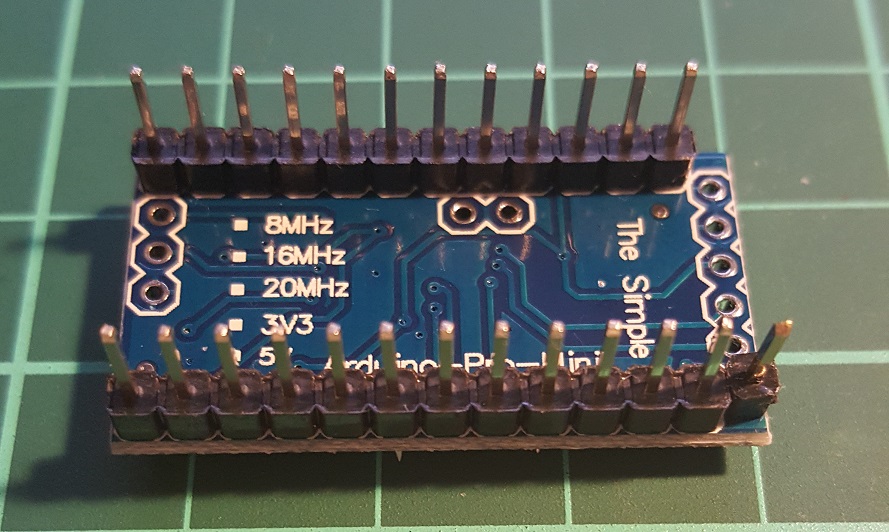 DTR pin of the arduino mini pro